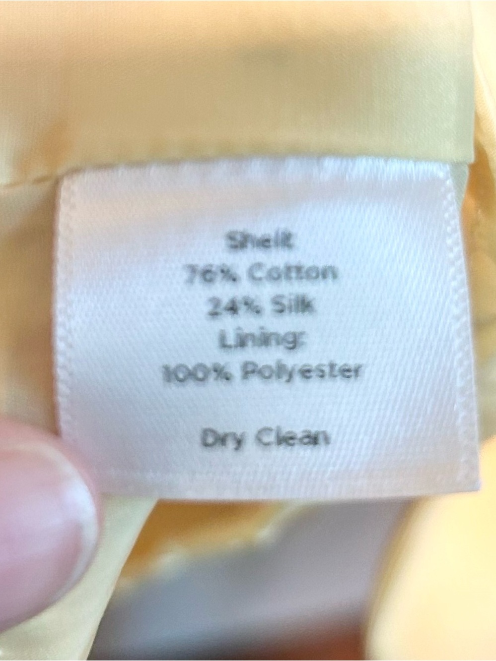 Talbots Butter Yellow Silk Blend Dress Fit Flare Wedding Guest Garden Party 10 - Picture 7 of 12